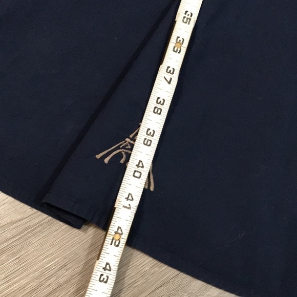 eShakti Navy Blue Eiffel Tower Embroidered A-Line Dress size S - Picture 11 of 14